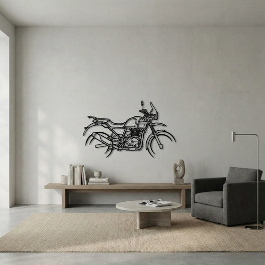 ROYAL ENFIELD HIMALAYAN 411 METAL WALL ART background 5