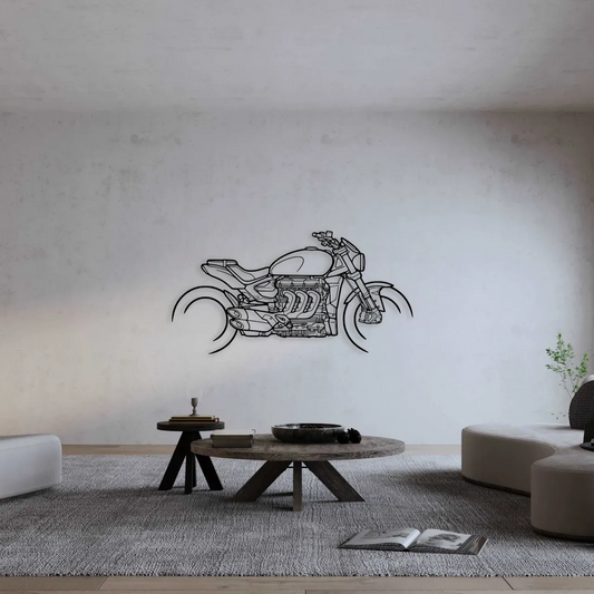 TRIUMPH ROCKET 3 METAL WALL ART metal wall art view 3