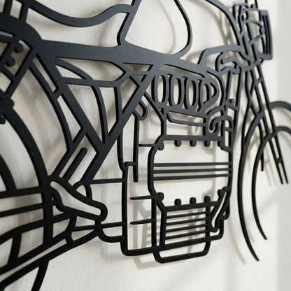 BMW K1100 CAFE RACER METAL WALL ART premium metal wall art