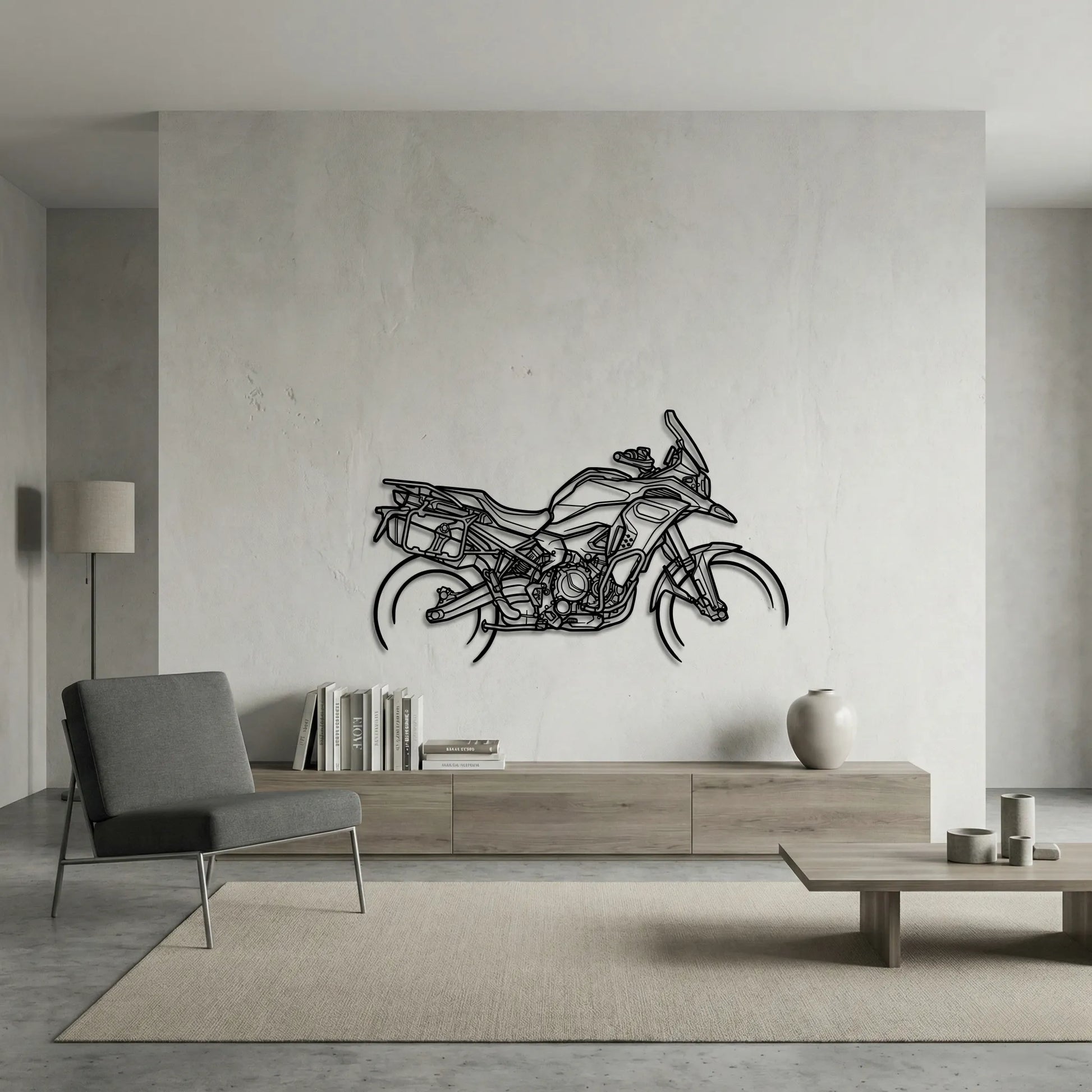 BMW F 900 GS METAL WALL ART background 6