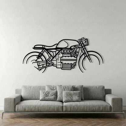 BMW K1100 CAFE RACER METAL WALL ART background 1