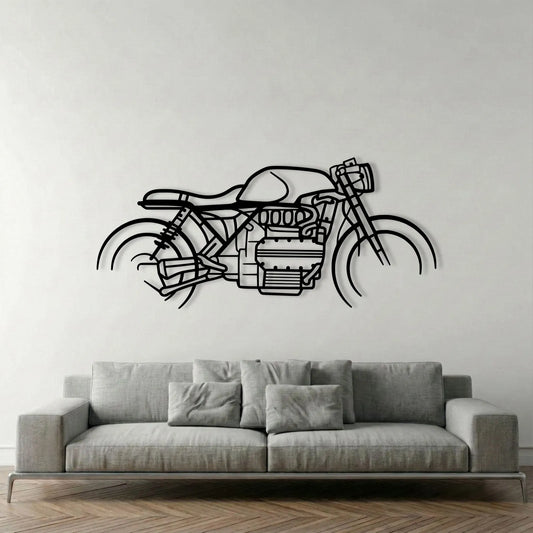 BMW K1100 CAFE RACER METAL WALL ART background 1