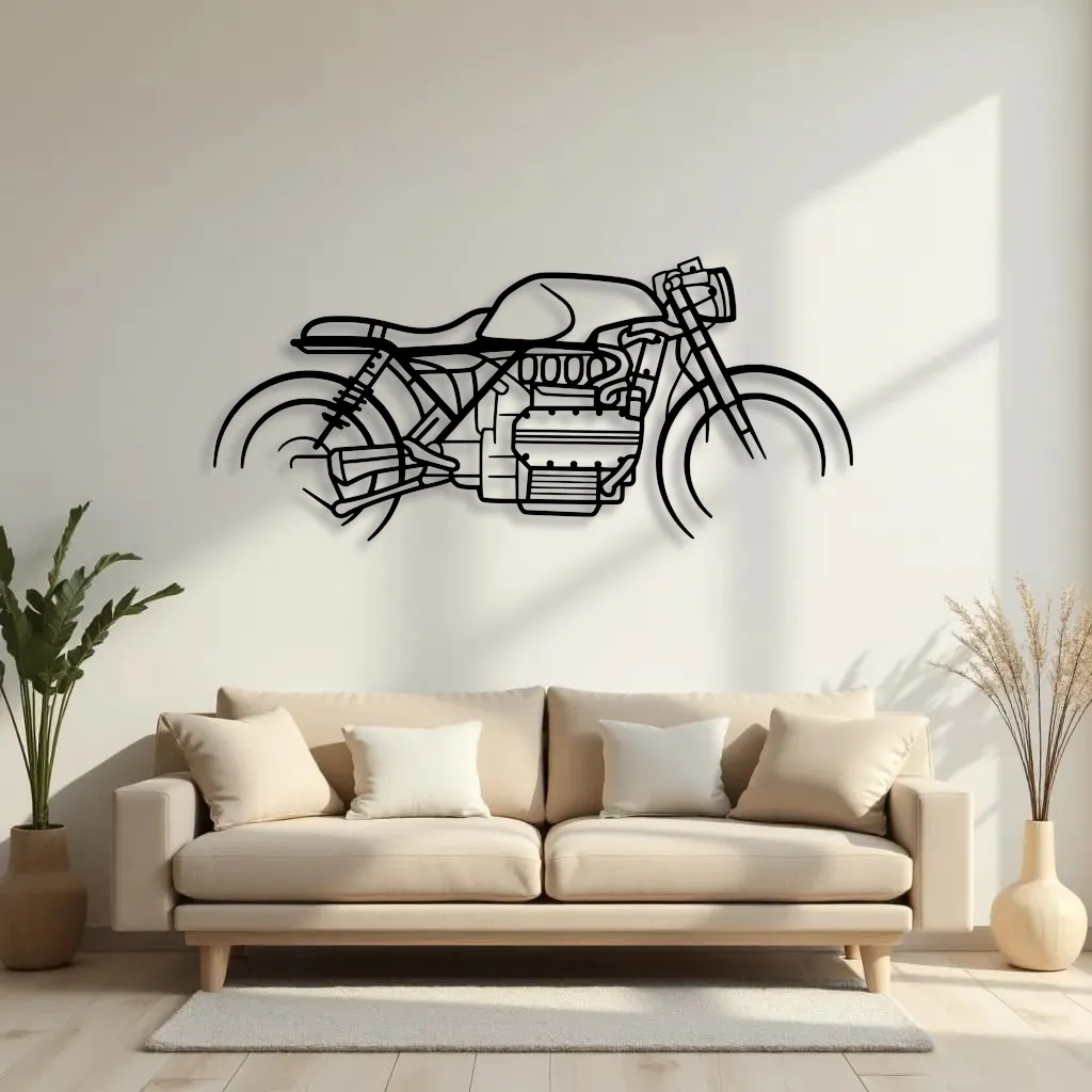 BMW K1100 CAFE RACER METAL WALL ART metal wall art view 2