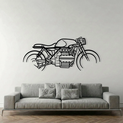 BMW K1100 CAFE RACER METAL WALL ART metal wall art silhouette