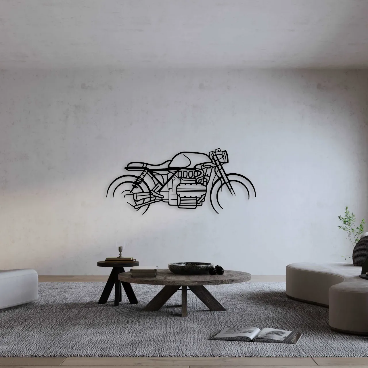 BMW K1100 CAFE RACER METAL WALL ART metal wall art view 3