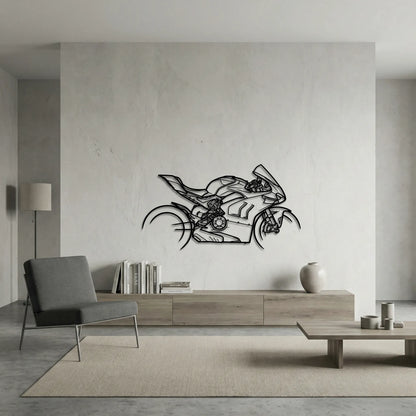 DUCATI PANIGALE V4 METAL WALL ART background 6