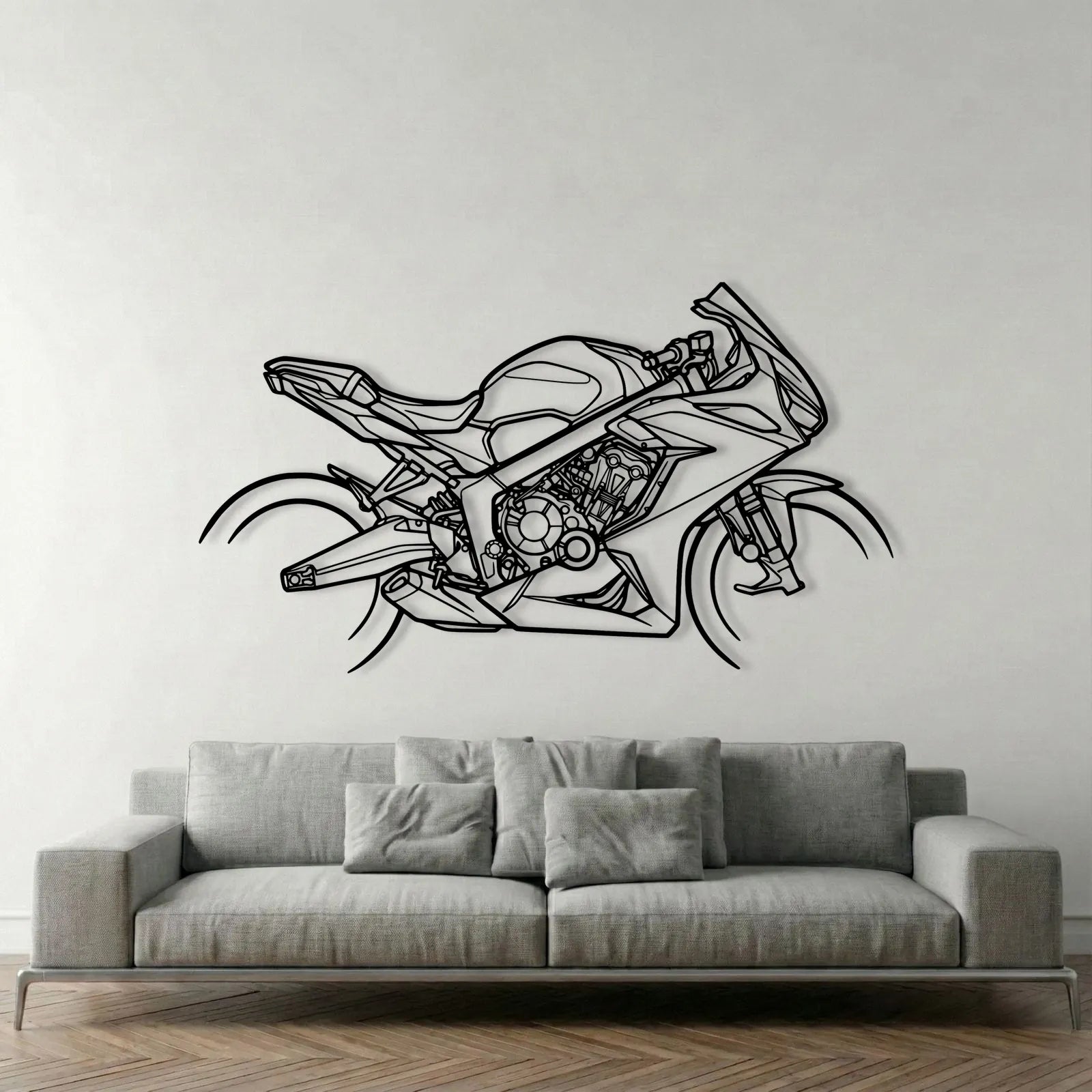 HONDA CBR 850 R METAL WALL ART background 1