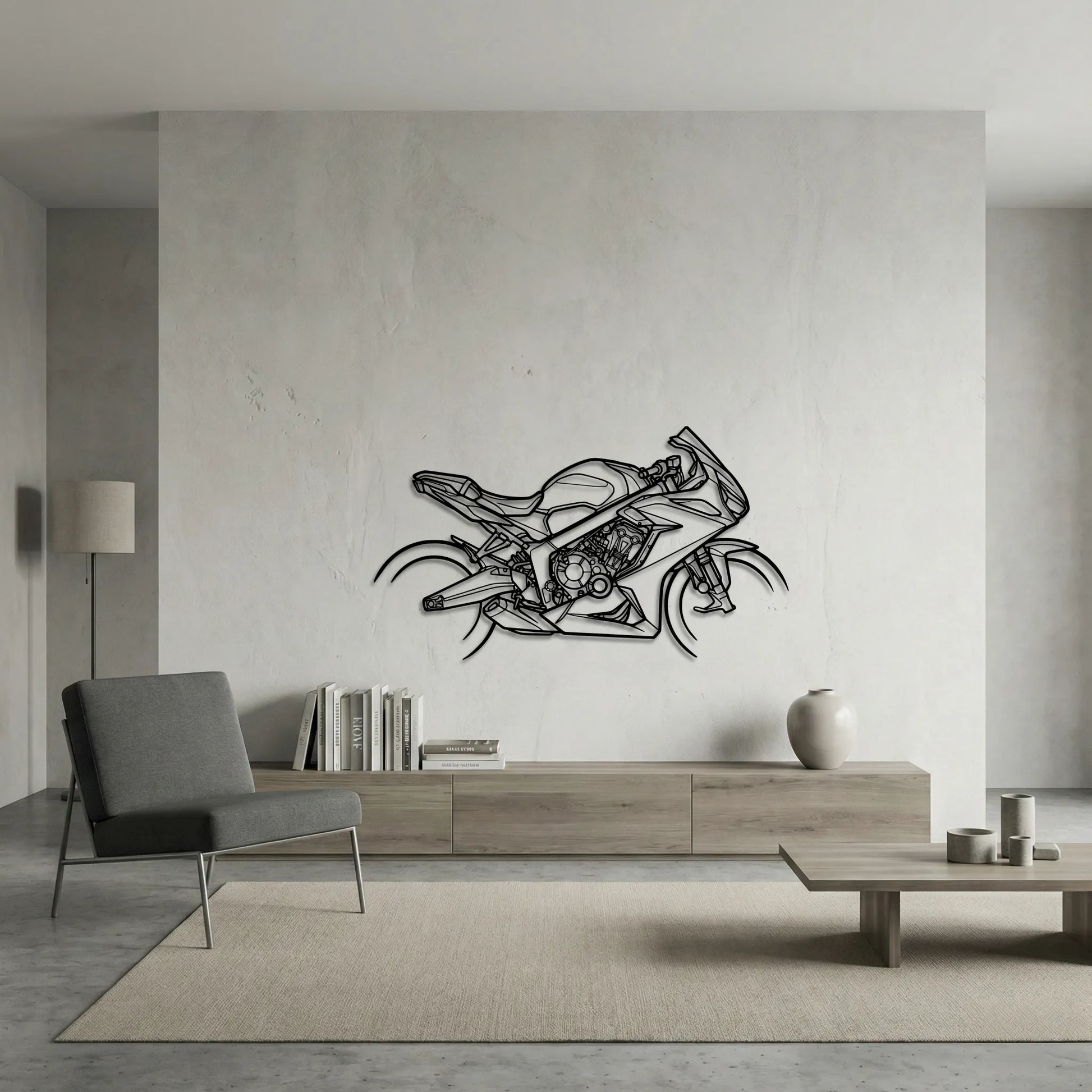 HONDA CBR 850 R METAL WALL ART background 6