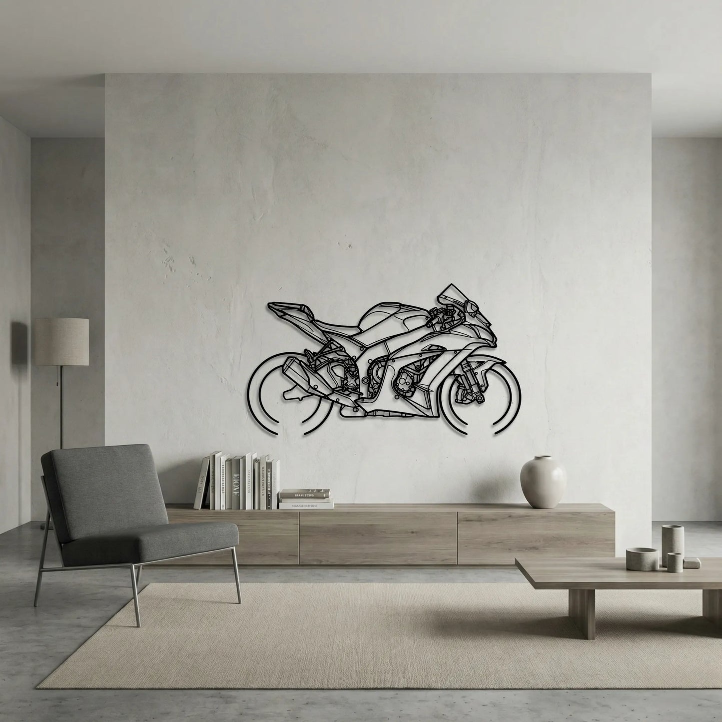 KAWASAKI NINJA ZX-10R 2019 METAL WALL ART background 6