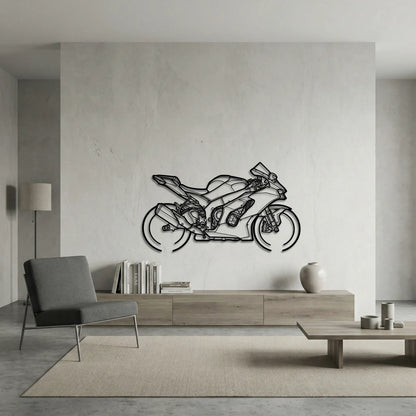 KAWASAKI NINJA ZX-10R 2025 METAL WALL ART background 6