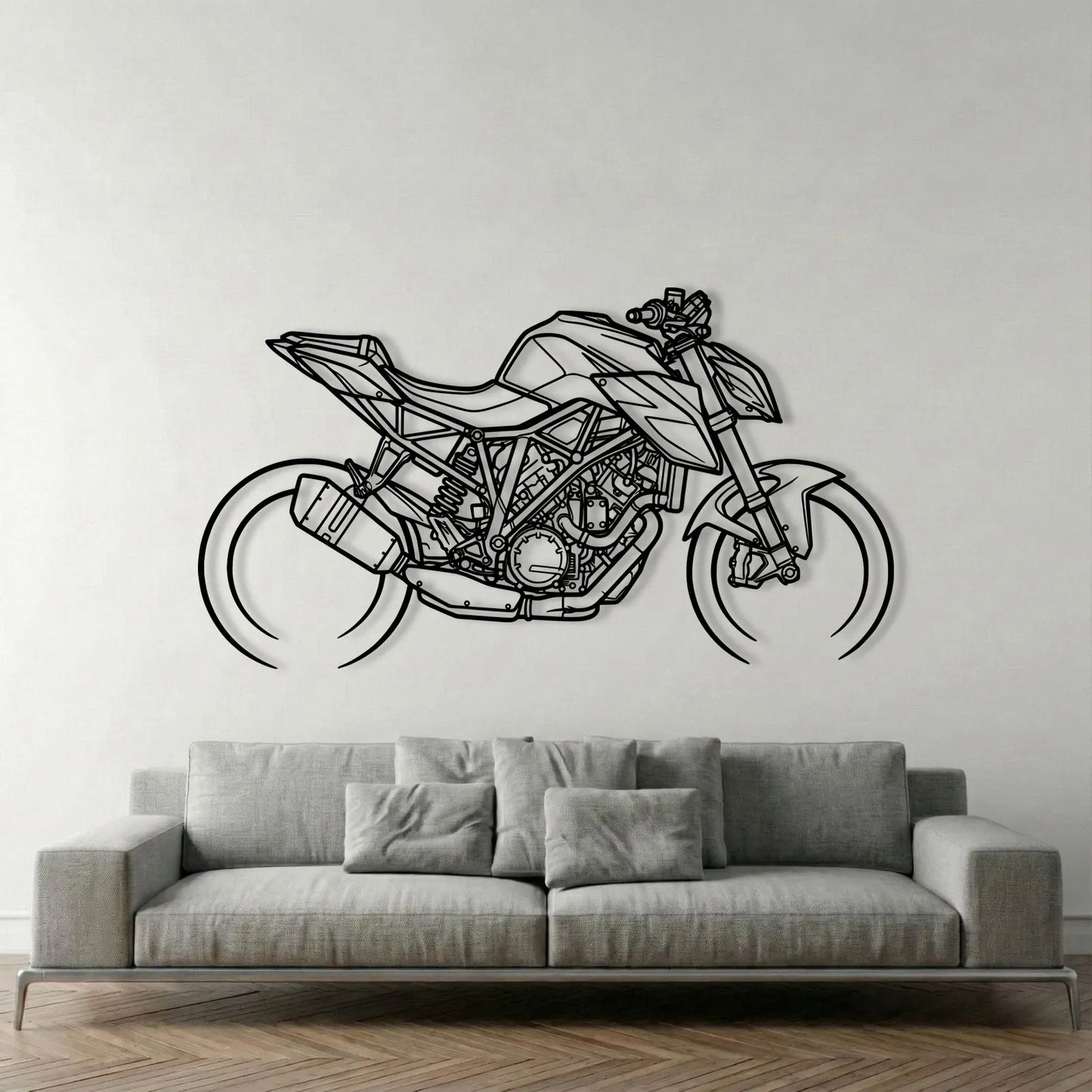 KTM SUPER DUKE METAL WALL ART background 1