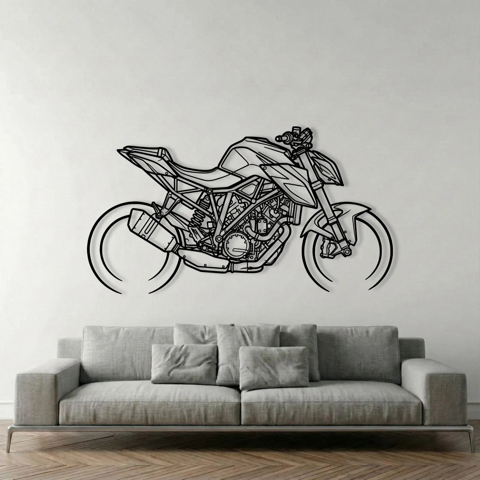 KTM SUPER DUKE METAL WALL ART background 1