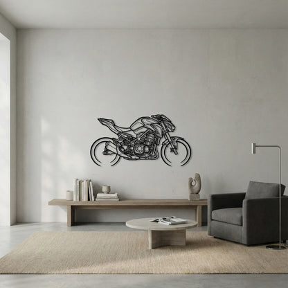 KAWASAKI Z900 METAL WALL ART background 5