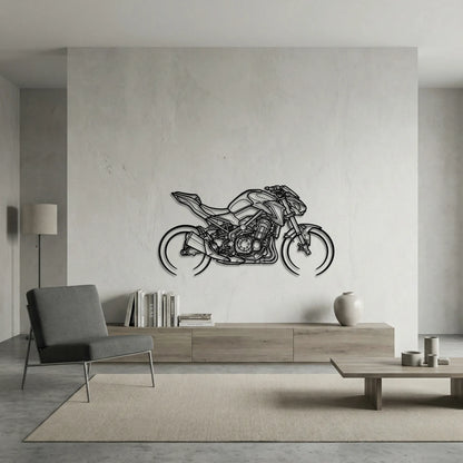 KAWASAKI Z900 METAL WALL ART background 6
