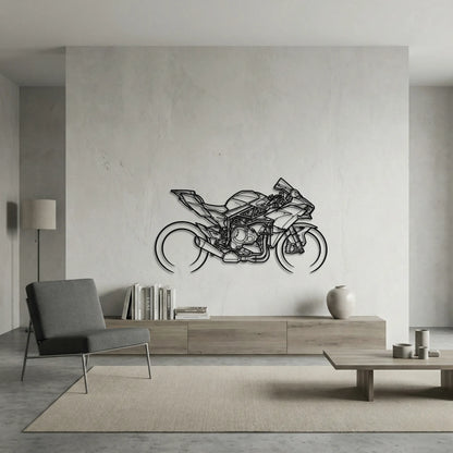 KAWASAKI NINJA H2R METAL WALL ART background 6