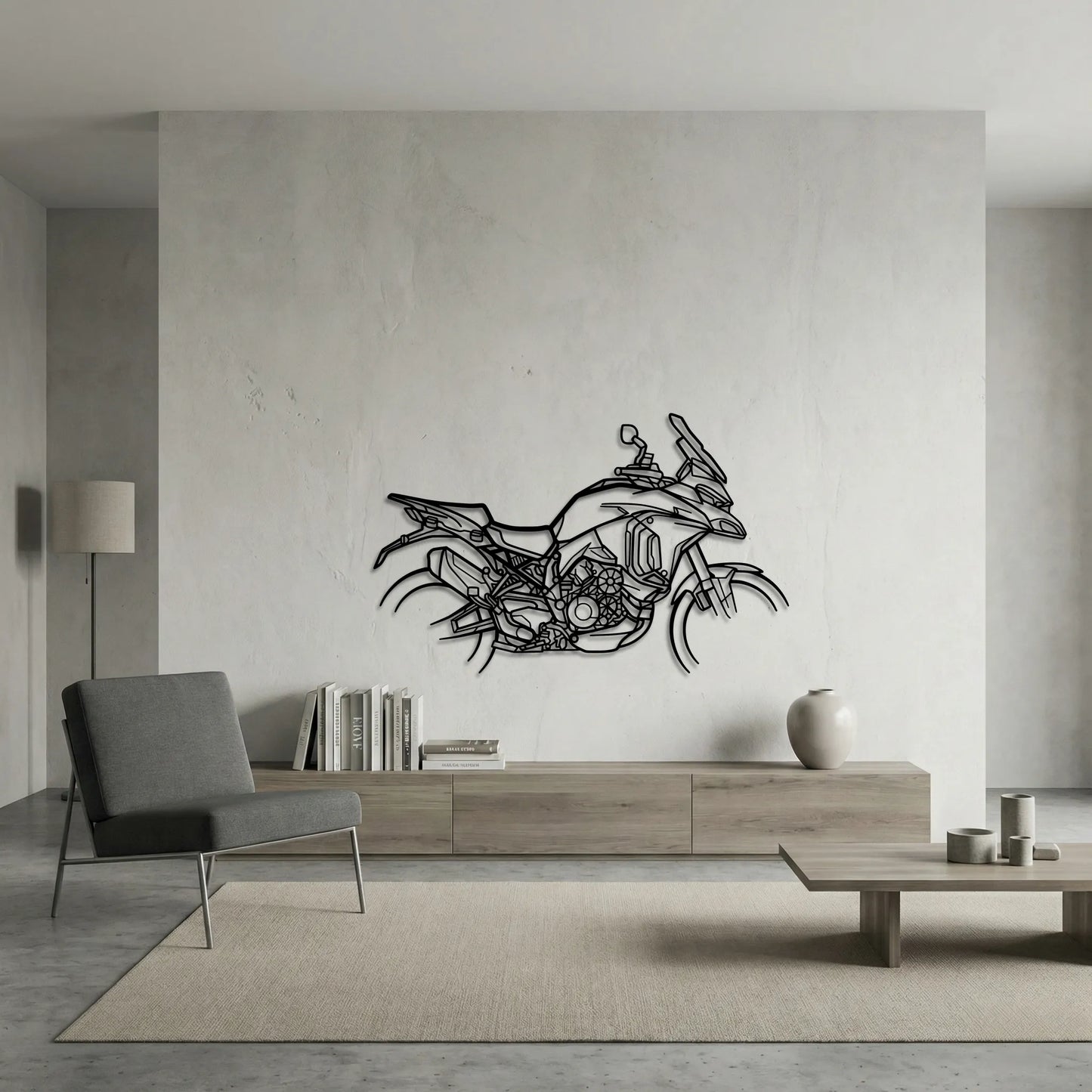 MULTISTRADA V4S METAL WALL ART background 6