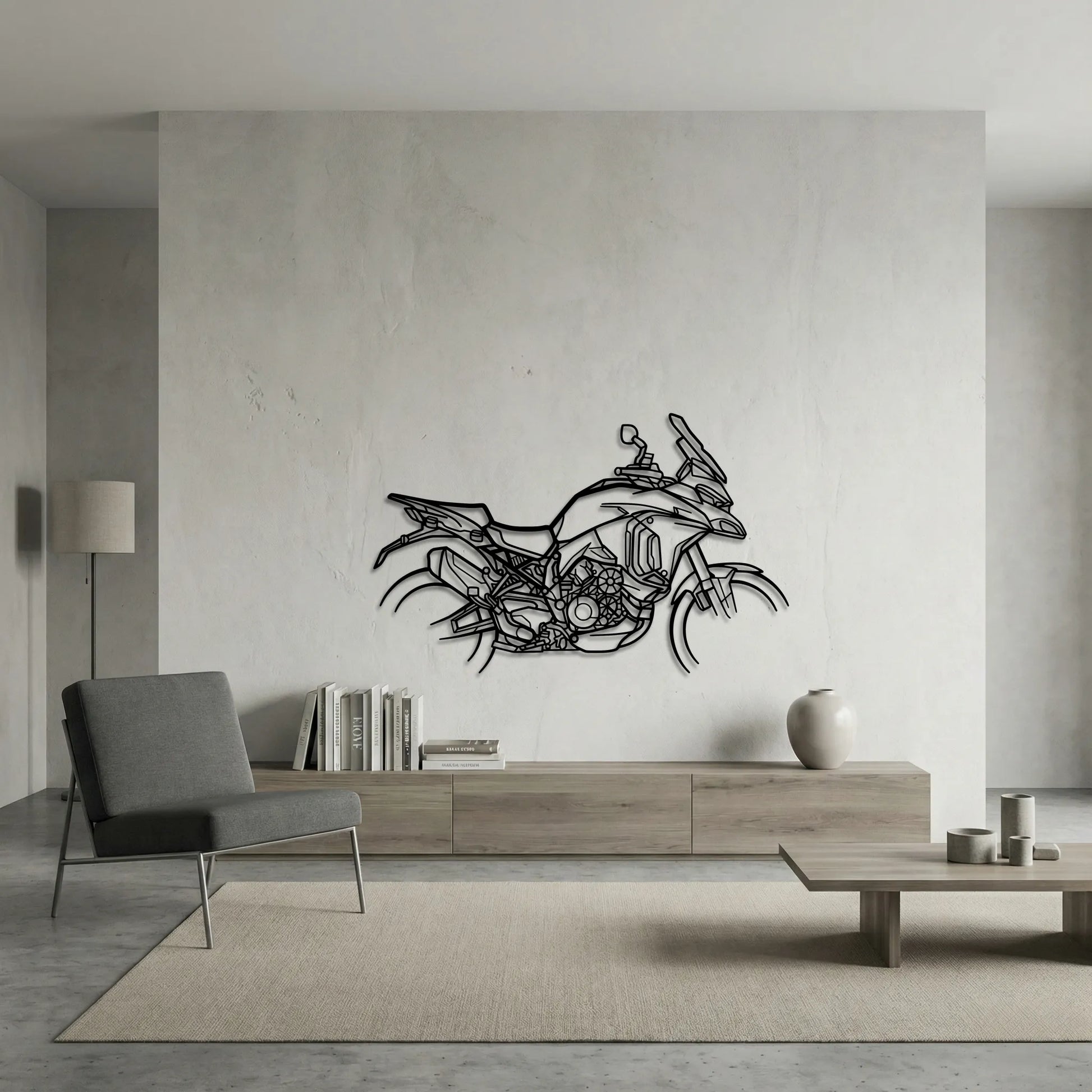 MULTISTRADA V4S METAL WALL ART background 6