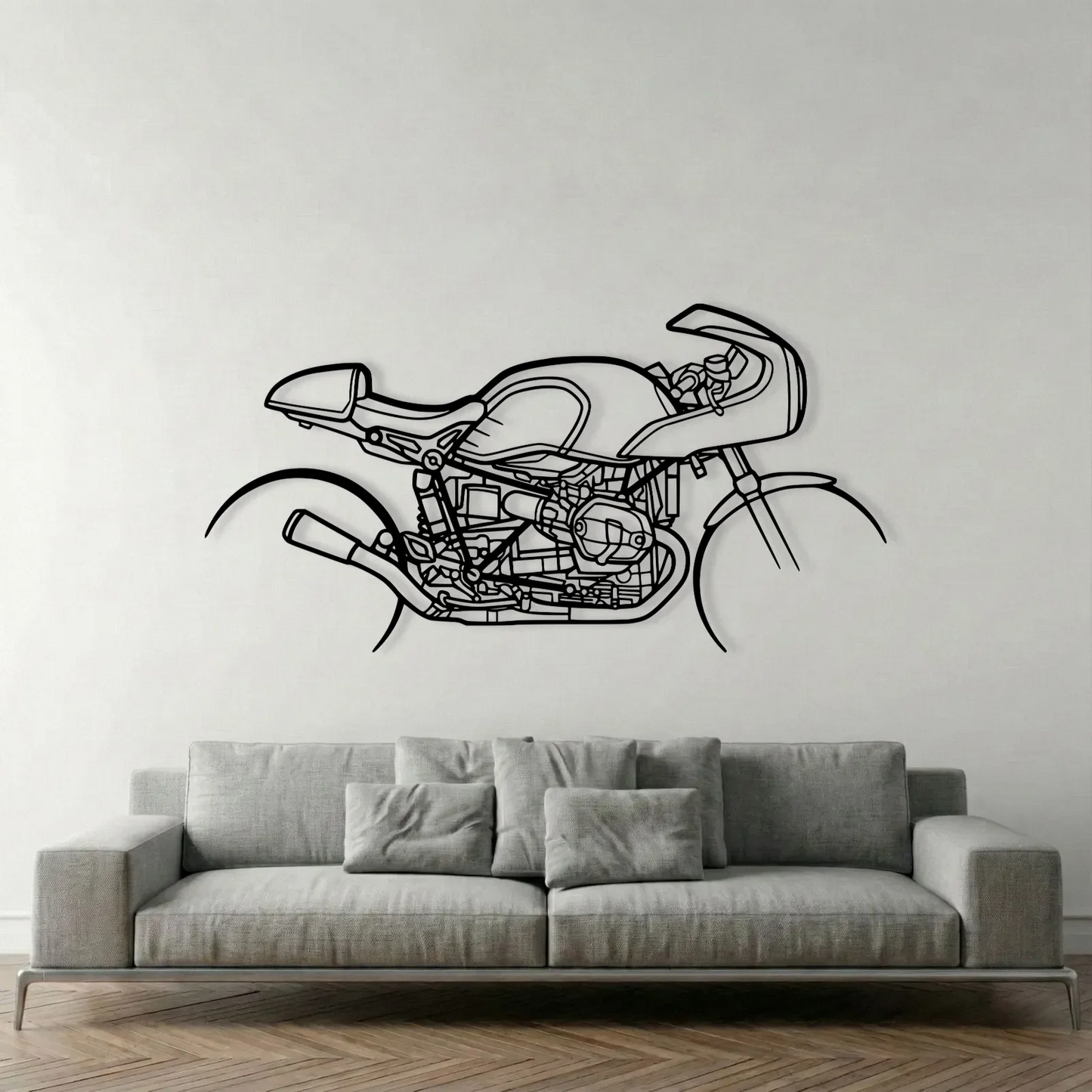 R NINE T RACER 2019 METAL WALL ART metal wall art view 3