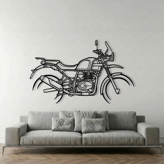ROYAL ENFIELD HIMALAYAN 411 METAL WALL ART background 1