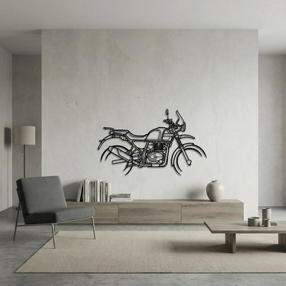 ROYAL ENFIELD HIMALAYAN 411 METAL WALL ART background 6