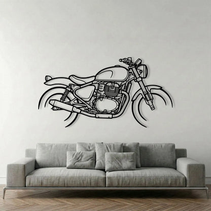 ROYAL ENFIELD SHOTGUN METAL WALL ART background 1
