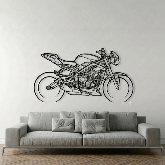 TRIUMPH STREET TRIPLE 675 METAL WALL ART