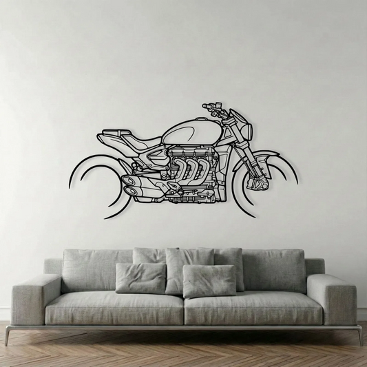TRIUMPH ROCKET 3 METAL WALL ART metal wall art view 2