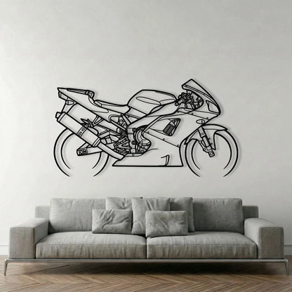 YAMAHA YZF-R1 2001 METAL WALL ART background 1
