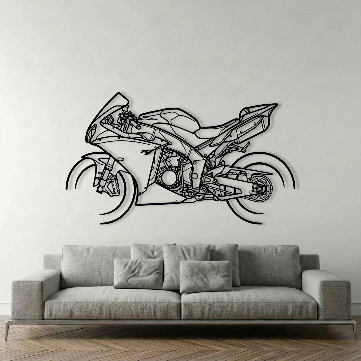 YAMAHA YZF-R1 2012 METAL WALL ART background 1