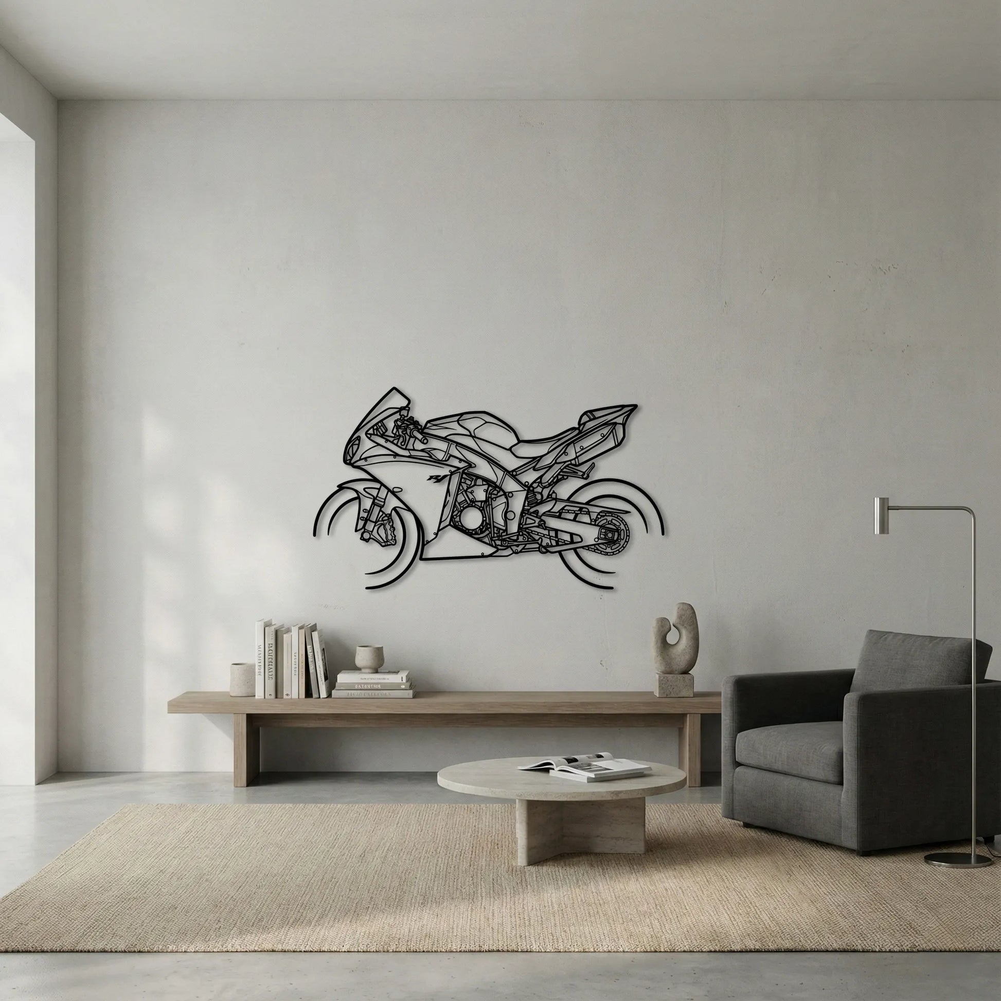 YAMAHA YZF-R1 2012 METAL WALL ART background 5