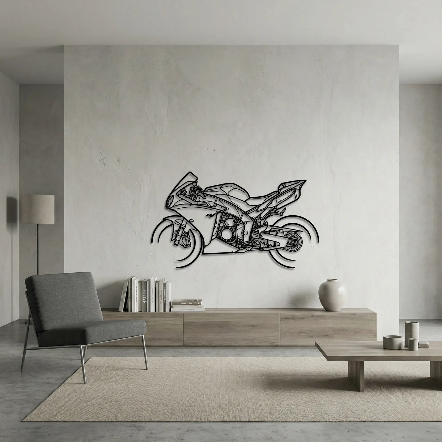 YAMAHA YZF-R1 2012 METAL WALL ART background 6