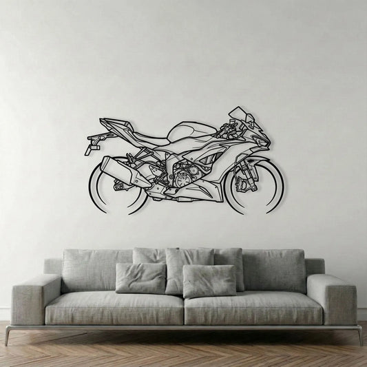 KAWASAKI NINJA ZX-6R METAL WALL ART
