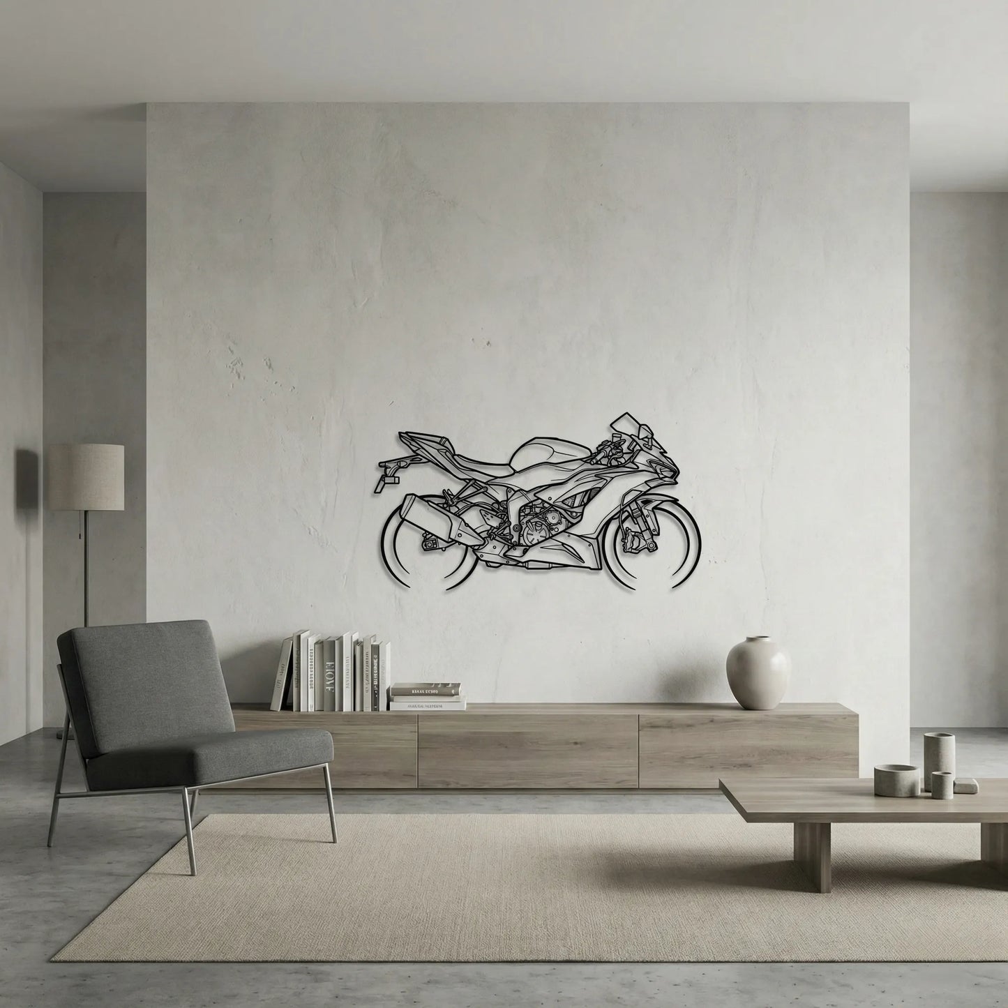 KAWASAKI NINJA ZX-6R METAL WALL ART