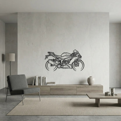 KAWASAKI NINJA ZX-6R METAL WALL ART