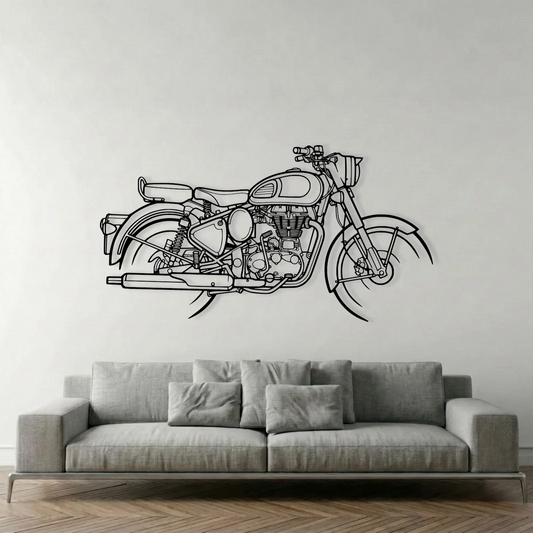 CLASSIC 350 METAL WALL ART metal wall art silhouette