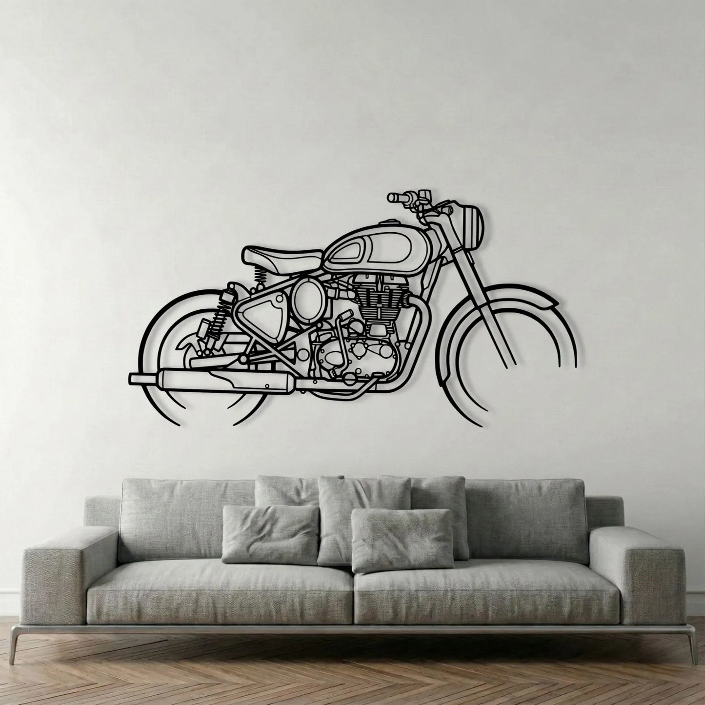 CLASSIC 500 METAL WALL ART background 1