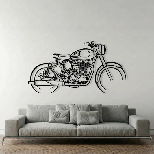 CLASSIC 500 METAL WALL ART background 1