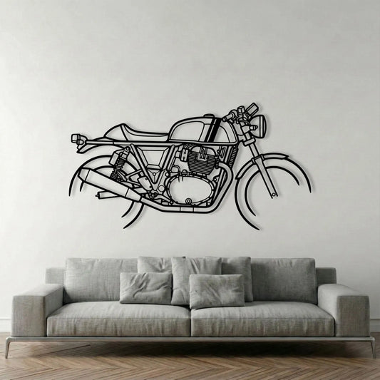 CONTINENTAL GT 650 METAL WALL ART background 1