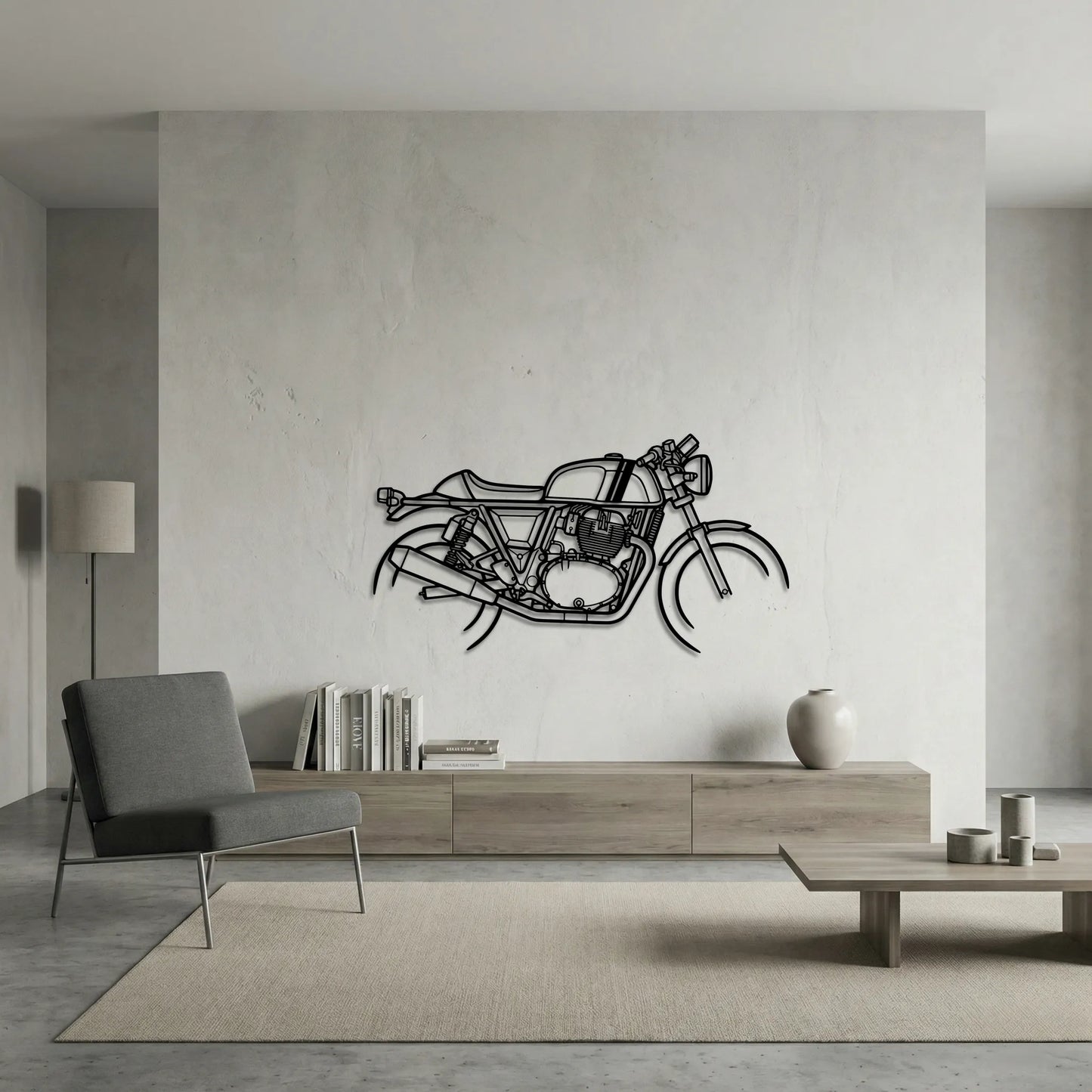 CONTINENTAL GT 650 METAL WALL ART background 6