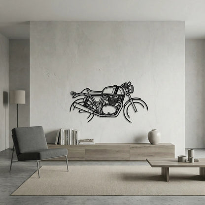 CONTINENTAL GT 650 METAL WALL ART background 6