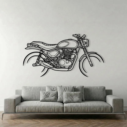HUNTER 350 METAL WALL ART background 1
