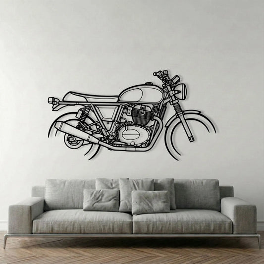 INTERCEPTOR 650 METAL WALL ART background 1