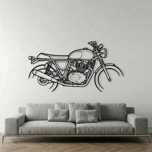 INTERCEPTOR 650 METAL WALL ART metal wall art silhouette