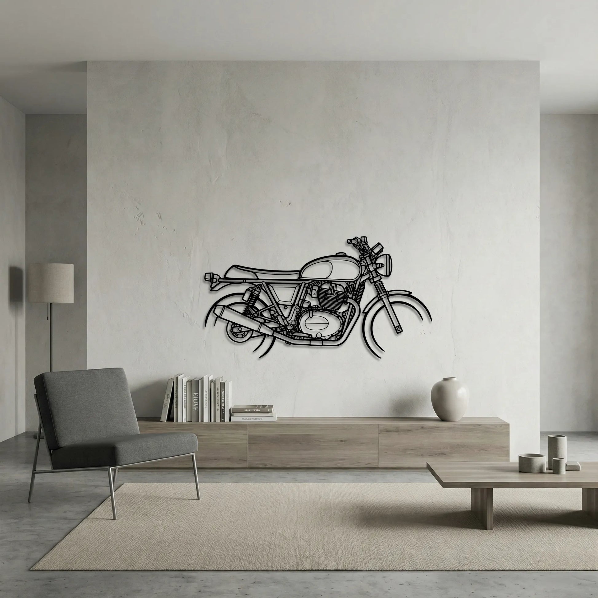 INTERCEPTOR 650 METAL WALL ART background 6
